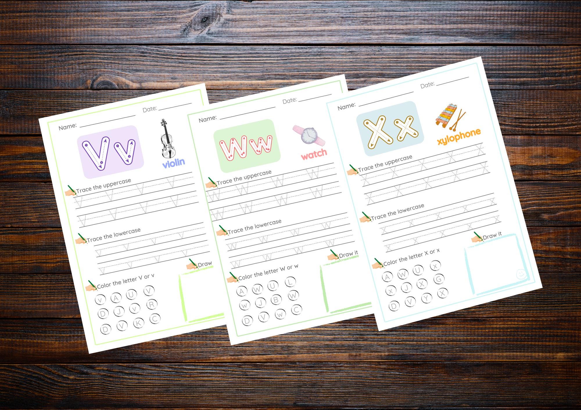 Alphabet Tracing Book Printable | ABC Letter Practice (PDF) - Etsy
