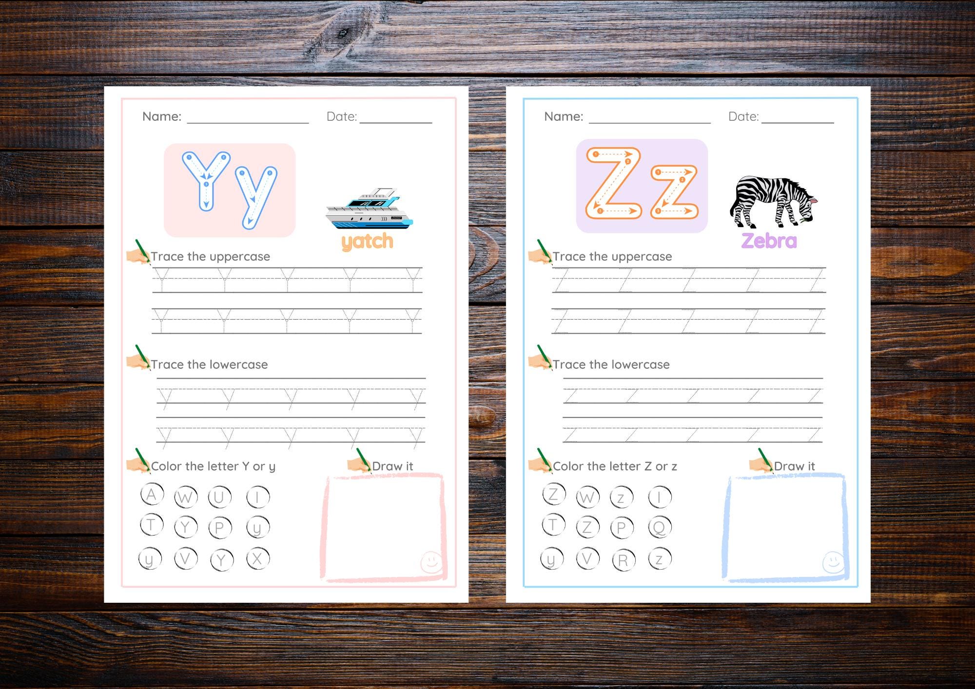 Alphabet Tracing Book Printable | ABC Letter Practice (PDF) - Etsy