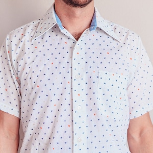 Vintage 1950’s Men’s Short Sleeve Button Down Medium