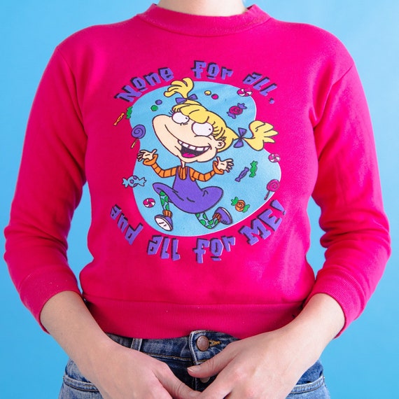 【タグ付き】Bibiy ANGELICA SWEATSHIRT Vintage Rugrats Pink Angelica Sweatshirt XS - Gem