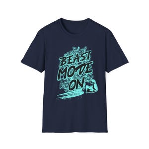 Beast Mode On Unisex Softstyle T-Shirt, Gym Wear, Workout Tee, Fitness Apparel, Motivational Shirt, Sports Clothing