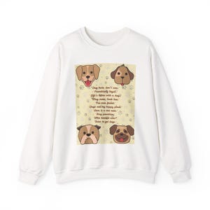 Dog Lovers Crewneck Sweatshirt, Funny Pet Sweatshirt, Animal Lover Gift, Cozy Sweatshirt for Dog Owners, Dog-Themed Apparel, Ideal for [...]