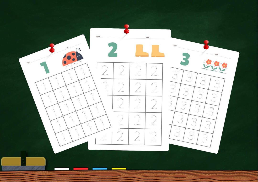 Printable Number Tracing Worksheets for Preschool| Learning Tracing ...