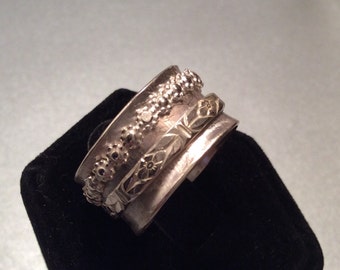 Sterling silver spinner ring