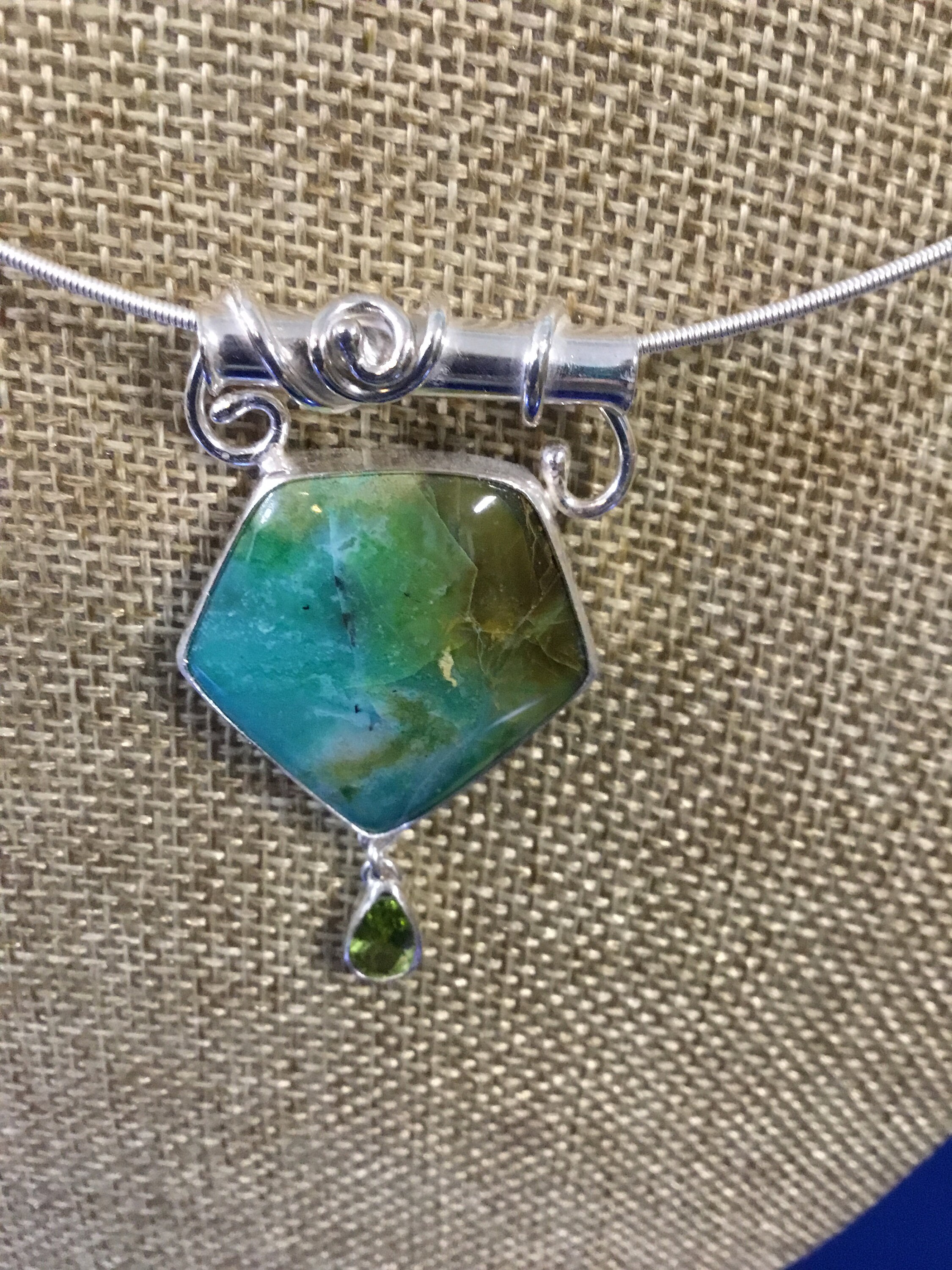 Opalized Wood pendant from Indonesia.