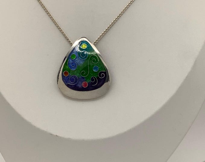 Cloisonné Enamel Modern Necklace