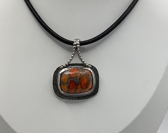 Poppy Jasper Sterling Silver Necklace
