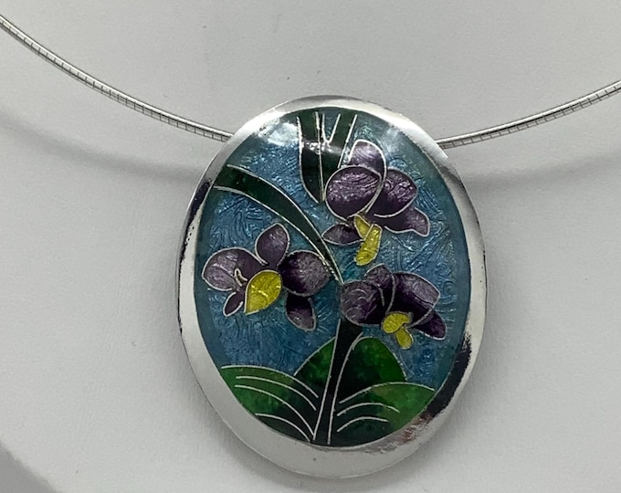 Cloisonné Enamel Lilly’s Necklace