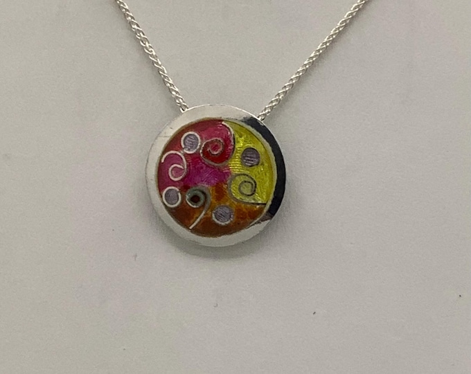 Cloisonné Enamel Modern Necklace