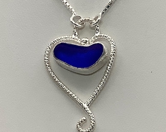 Seaglass Heart Necklace