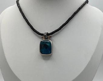 Chrysocolla Sterling Silver Necklace