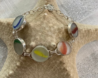 Ohajiki Rainbow sterling silver bracelet