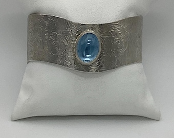 Aqua Marine Cuff Bracelet
