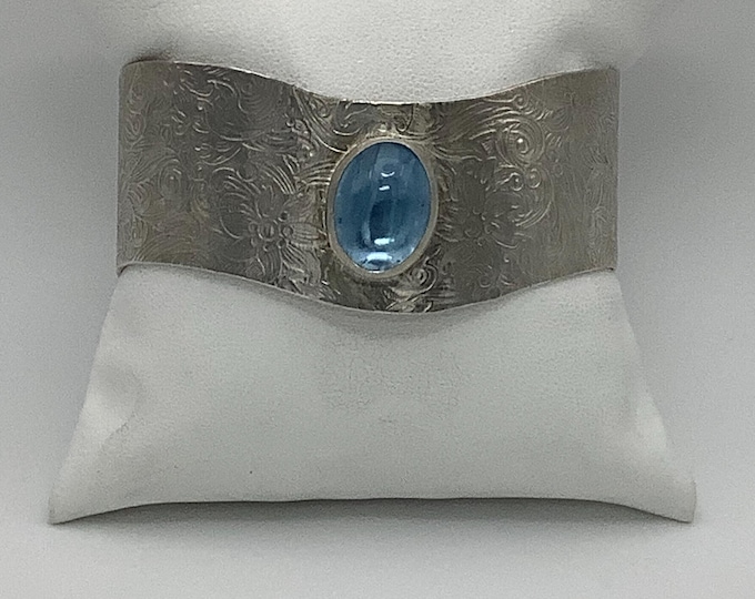 Aqua Marine Cuff Bracelet