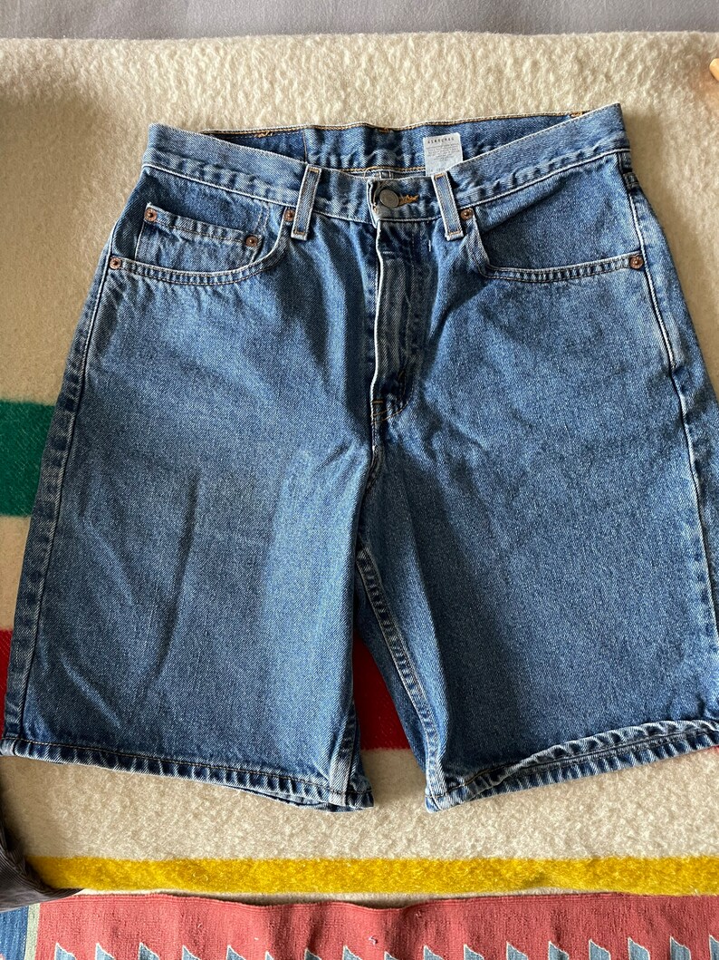 vintage 90s Levi's 550 jean cutoffs cutoff shorts 30 waist image 2