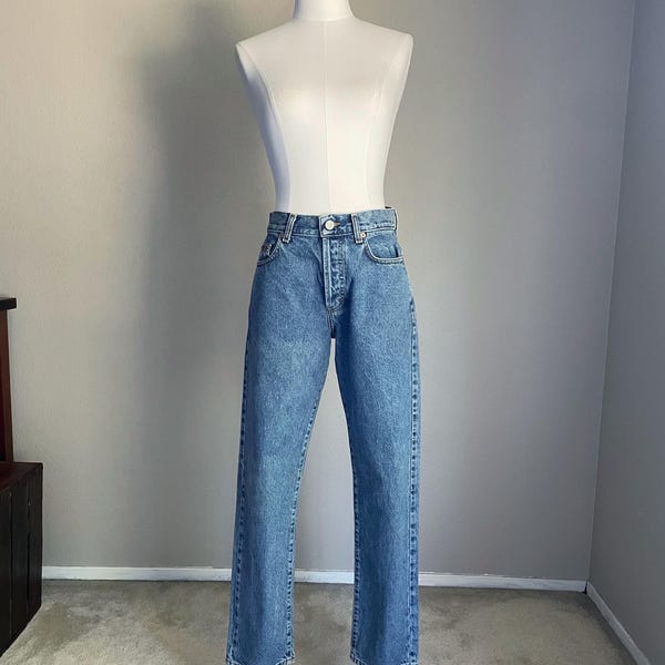 Vintage 90s Easy Fit Double Stone Wash Calvin Klein USA made CK jeans - 27/28