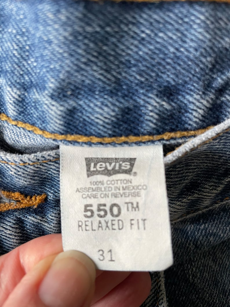 vintage 90s Levi's 550 jean cutoffs cutoff shorts 30 waist image 6