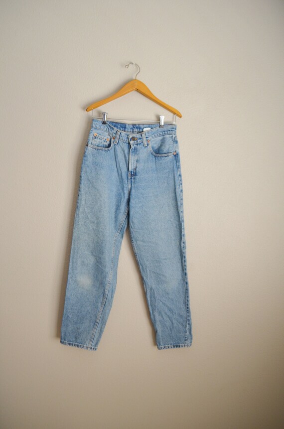 Jean levi s 560 vintage des annees 80 et 90 delavage clair ample coupe ample 560 USA levis femme 28 x 29 Etsy France