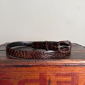 80s Alligator Belt - Etsy display picture 1