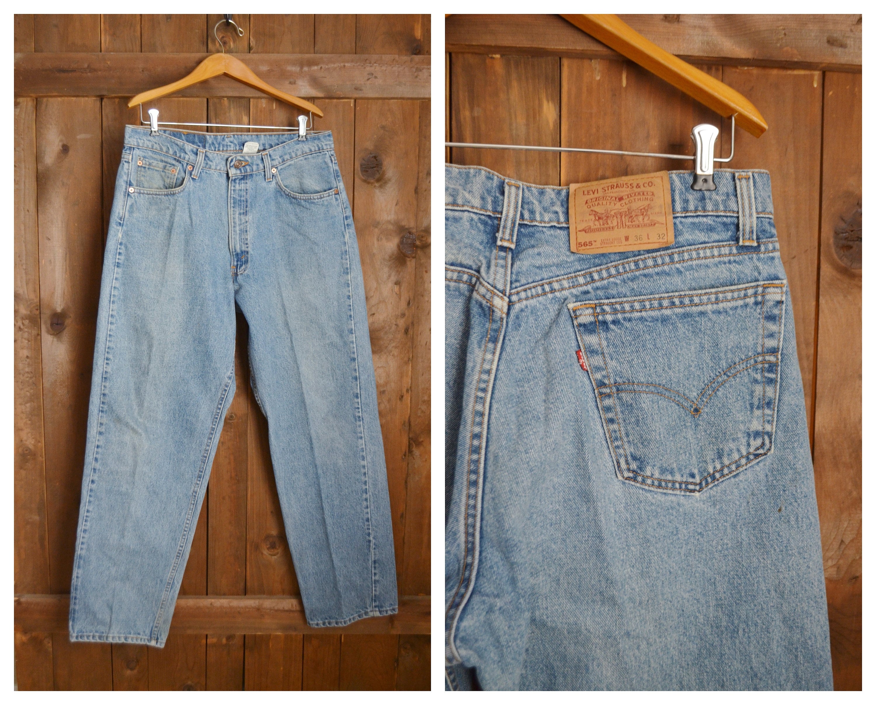 Levi's 565 Jeans / Vintage 90s Levis Extra Loose Fit - Etsy Levi's 565 Jeans / Vintage 90s Levis Extra Loose Fit - Etsy