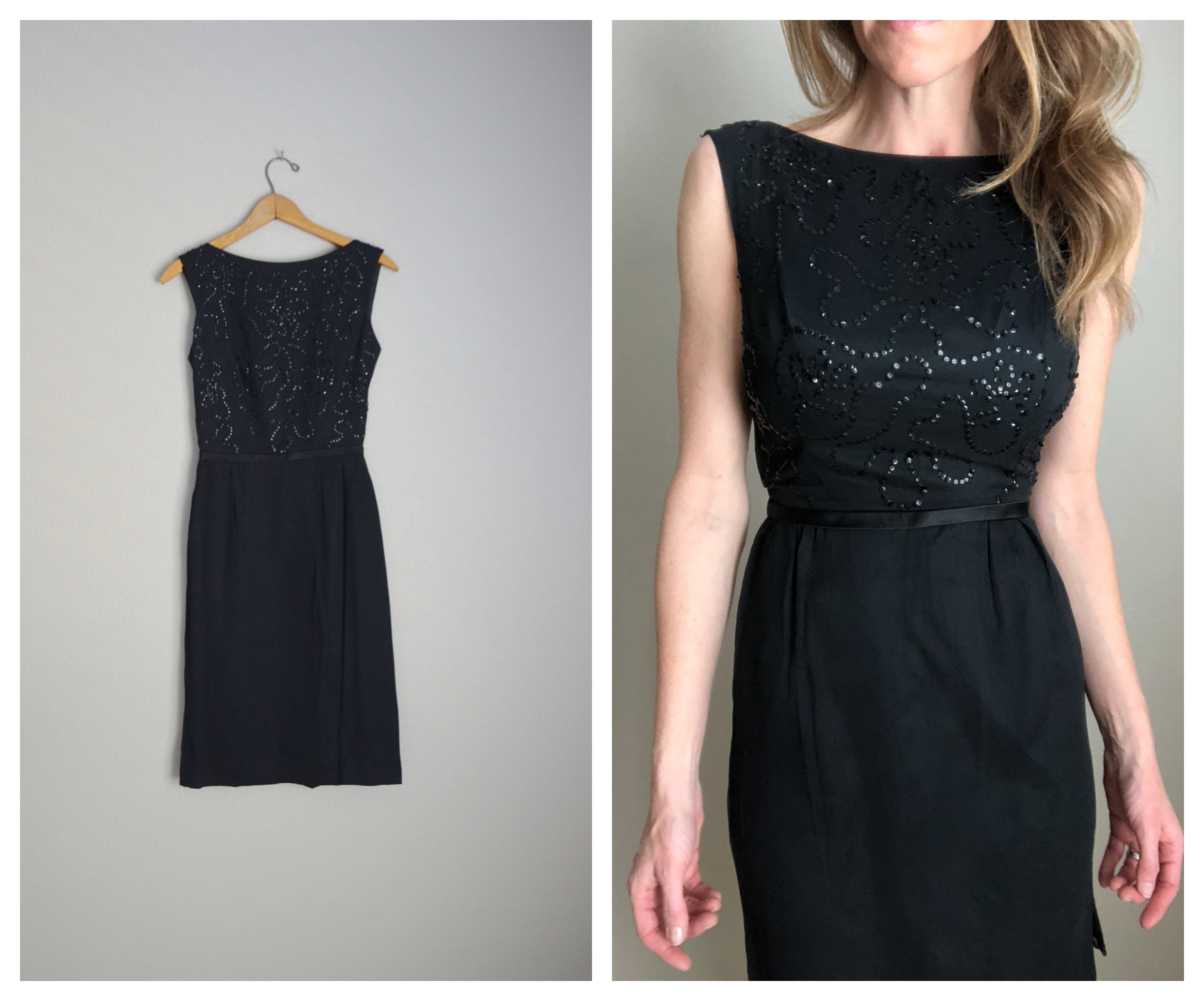 petite little black cocktail dress
