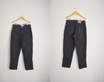 levi's loose fit 545 black jeans / 90s levi's strauss signature black denim loose jeans / men's 31x30