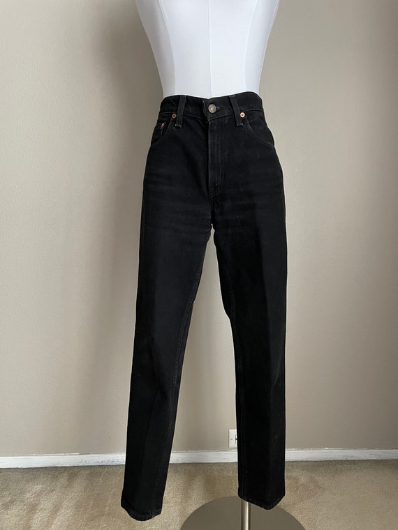 Vintage 90s Levi's 550 Jeans: Black Relaxed Fit Tapered Leg