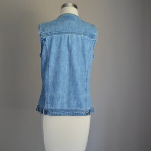 vintage 90s denim vest small women's denim vest image 9