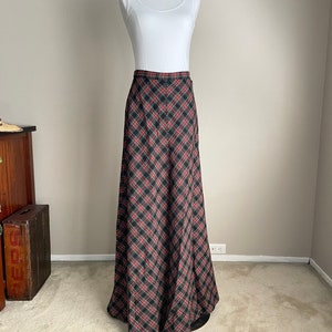 Tartan Maxi Skirt - Etsy