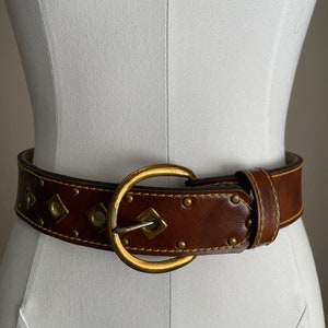 vintage 60s 70s faux leather wide vegan vinyl belt size xxsmall xsmall 24 image 1