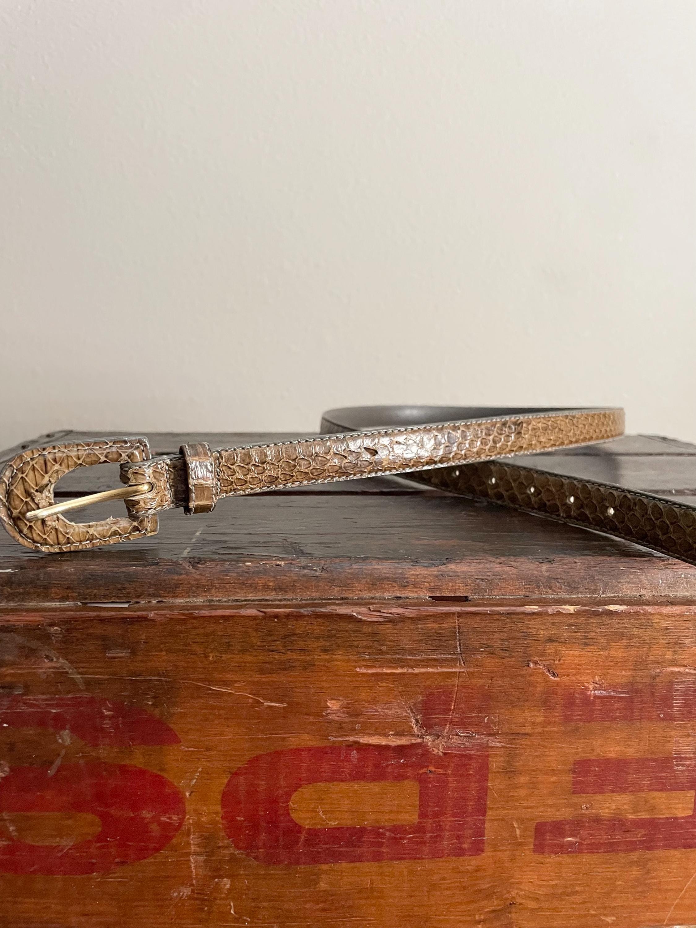 Snakeskin Belt 34 - Etsy display picture 1