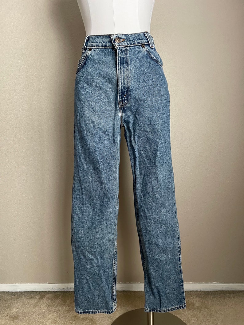 Vintage 80s 90s Levi's 350 Student White label Levi's 31350 0214 Jeans 25x28 women's 24/25 jeans image 3