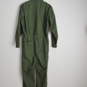 vintage '60s olive green park ranger style coveralls unisex 36 regular image 5