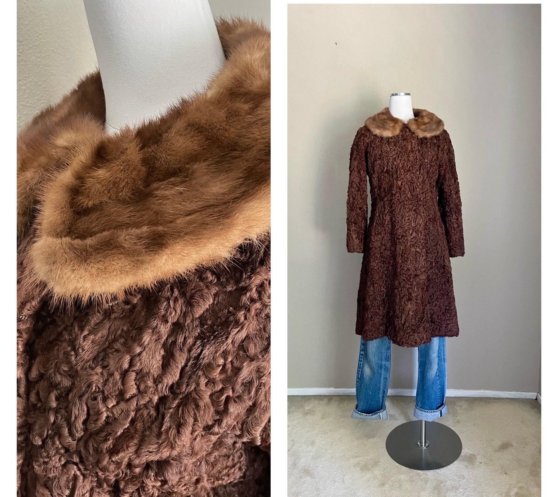 Lambswool Fur Coat - Etsy