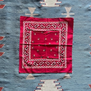 小物 90s  WASHFASTCOLORS cross bandana WHITE Fast Color Bandana - Etsy