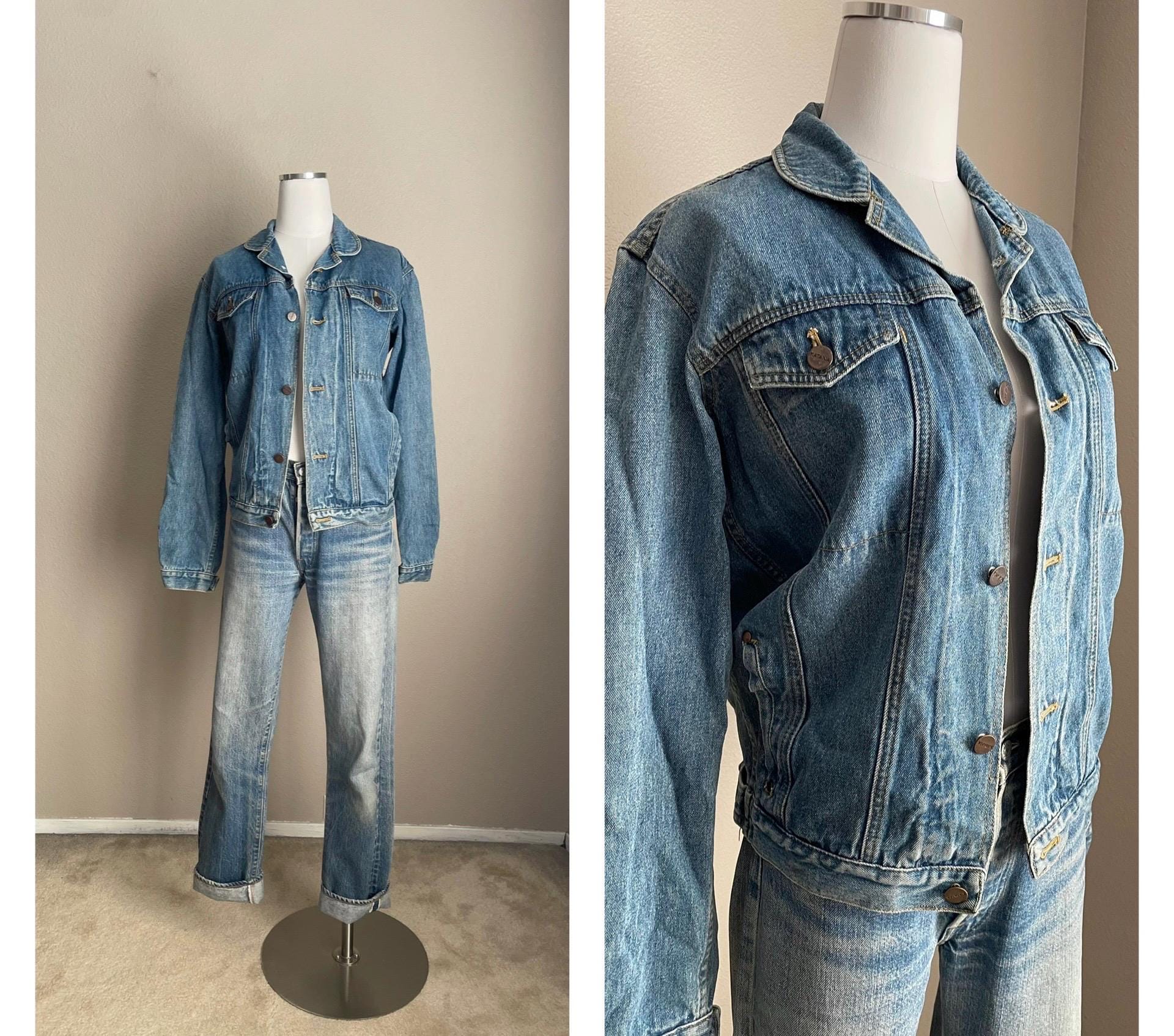 ジャケット・アウター Vintage Denim Coat Vintage 80s Katana Denim Jean Jacket / Men's Small Women's