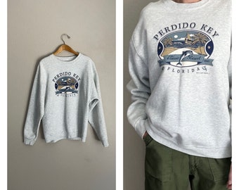 vintage Y2K perdido Key Florida sweatshirt- unisex large