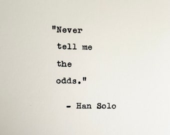 Star Wars Quote Han Solo Quote Romantic Quote Office Poster I Love You Quote Movie Quote Quote Poster Gift for Friends Funny Quote