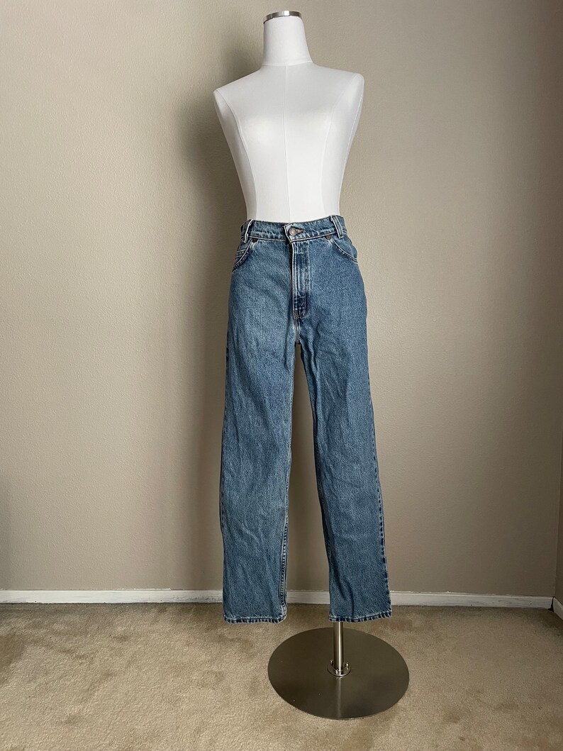 Vintage 80s 90s Levi's 350 Student White label Levi's 31350 0214 Jeans 25x28 women's 24/25 jeans image 2