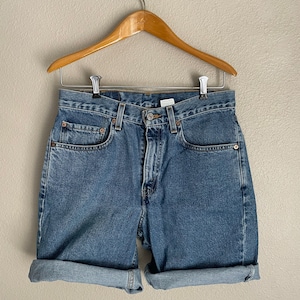 vintage 90s Levi's 550 jean cutoffs cutoff shorts 30 waist image 4