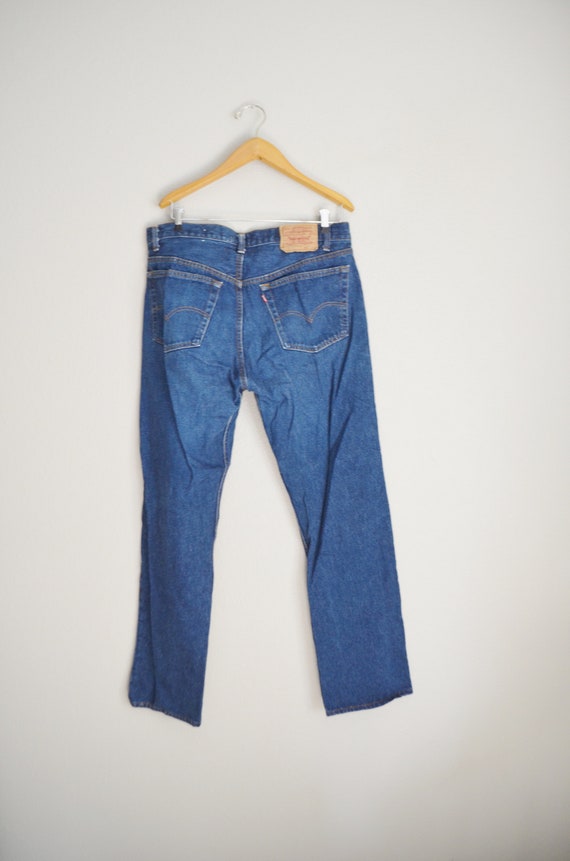 levi's 501 jeans / vintage 80s dark wash Levi's 5… - image 8