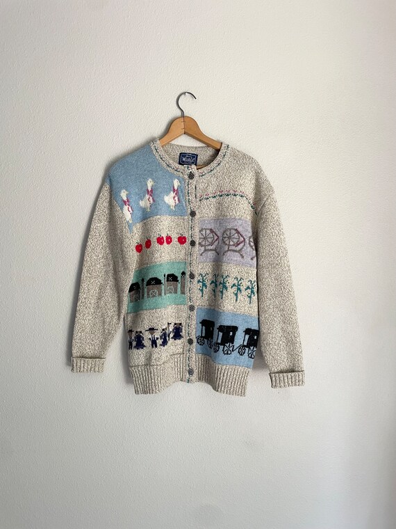 vintage 90s woolrich woman cute farm wool cottagec