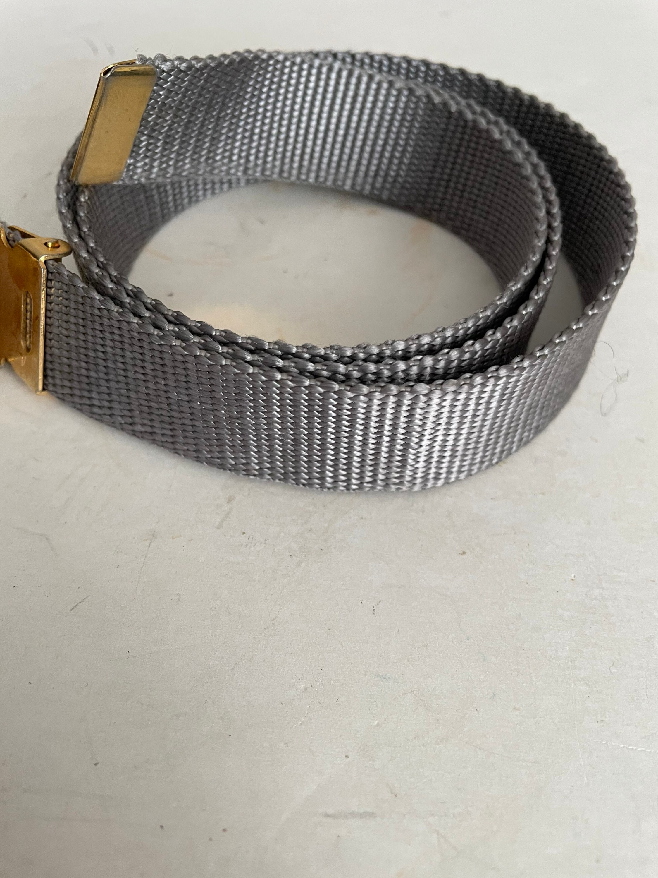 Yves Saint Laurent Gray Fabric Adjustable Belt Saint Laurent Gray Belts for Women for sale | eBay main image 3