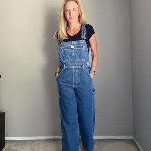 Vintage 90s Calvin Klein CK Denim Jean Overalls Dungarees -- women&#39;s small