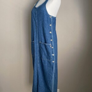 Vintage 90s Denim Maxi Express Jean Jumper Overall Dress // Women's Xsmall  - Etsy