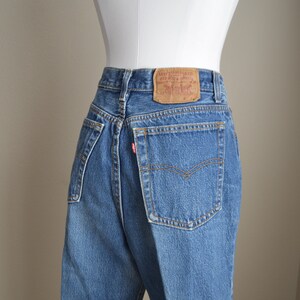 women's 501 levi's jeans / vintage medium wash 80s 501 USA made levi's jeans 30x31-women's 29/30 image 6