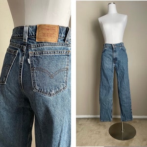 Vintage 80s 90s Levi's 350 Student White label Levi's 31350 0214 Jeans 25x28 women's 24/25 jeans image 1