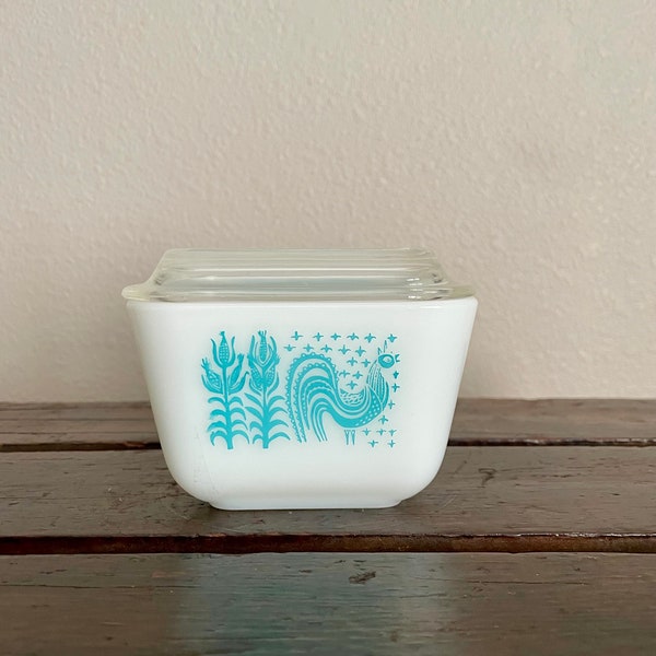 vintage 50s Butterprint Small Refrigerator Dish-501