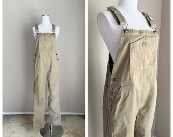 Vintage Tan Beige Dickies Overalls - women's medium
