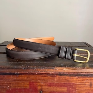 Vintage 90s Coach Brown Leather Belt: USA Made, Size 36 - Etsy display picture 2